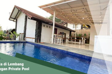 villa di lembang dengan private pool