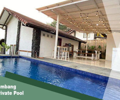 villa di lembang dengan private pool
